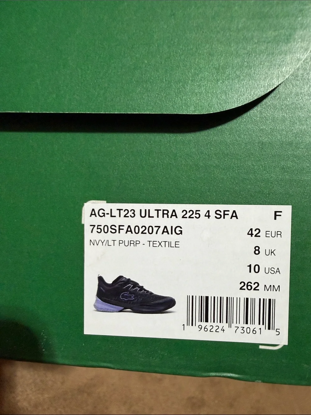 Lacoste Navy Blue AGLT23 Ultra Performance Sneakers tennis padel